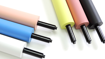 Sticky rubber rollers