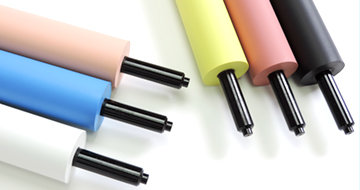 Sticky rubber rollers